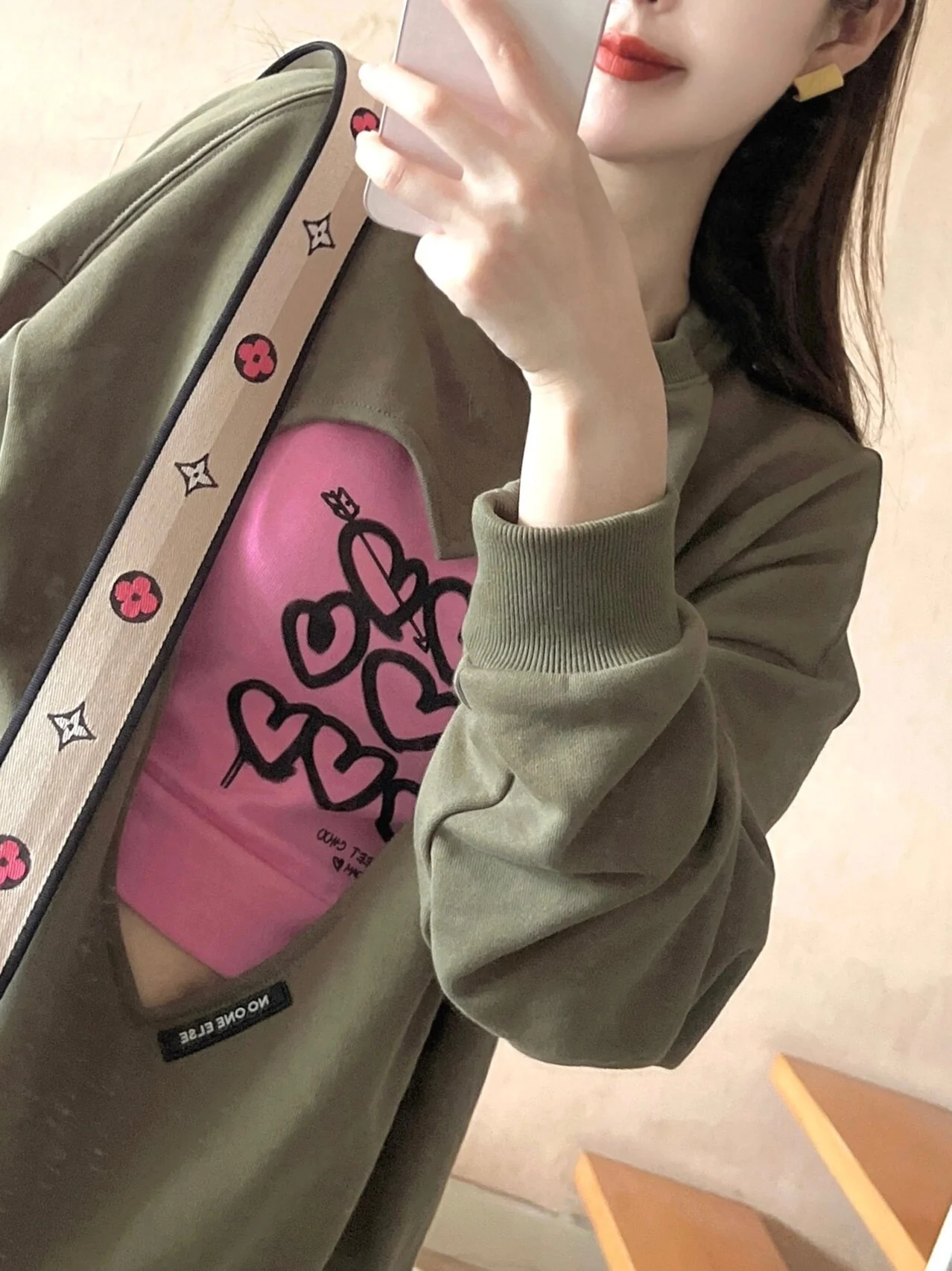 Сумка-багет m45985-LV-diane - наплечная/кроссбоди