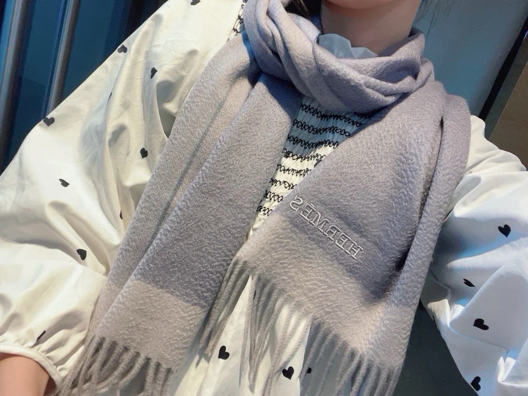 Мужской шарф Hermes Water Ripple 2024 - 30-180