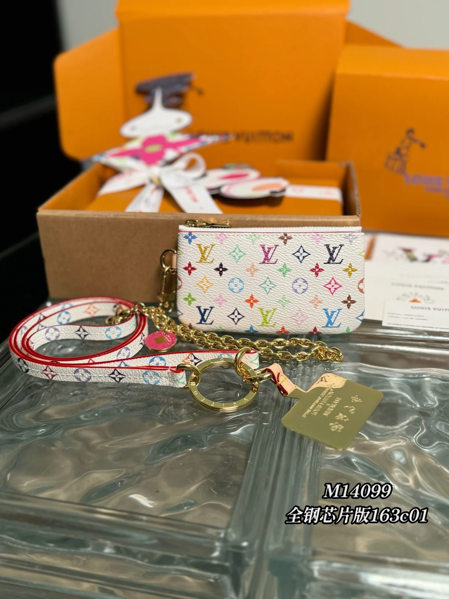 LV-m14099-monogram сумка на молнии, аксессуар, розово-белая