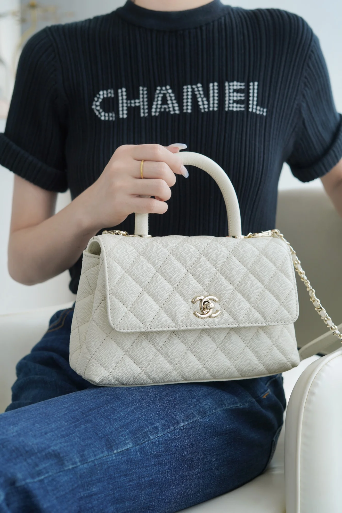 Chanel 2021 Coco Handle Black Small 2