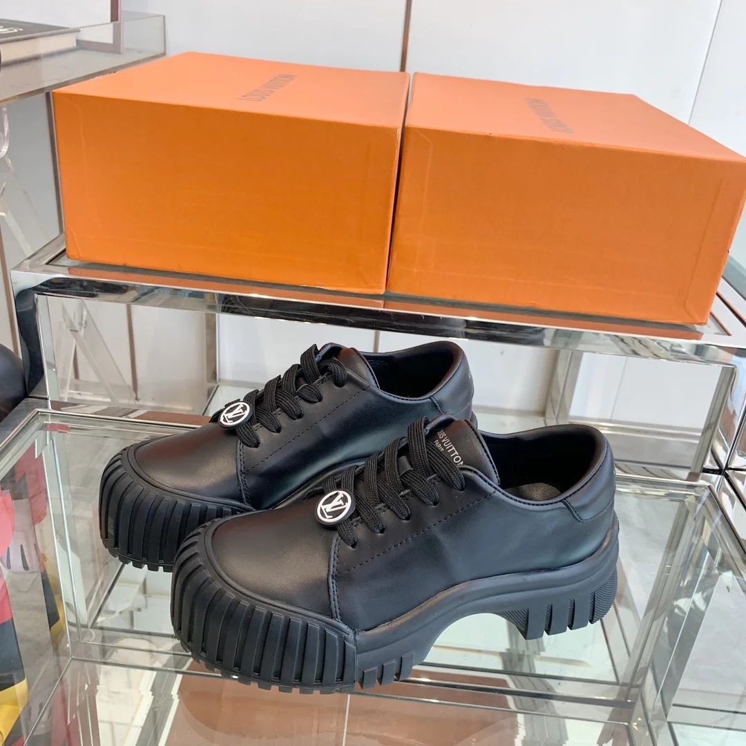 Новинка LV 2023 — Кроссовки на платформе — Черные
