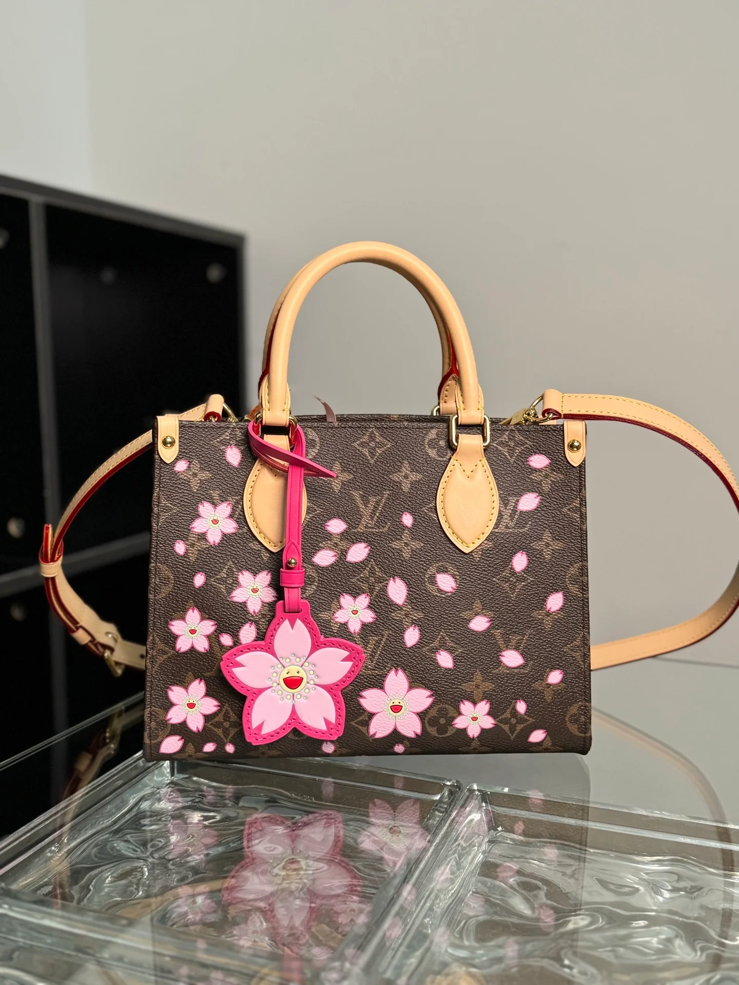 LV-m13269-tm-onthego handbag-small-cherry blossom design