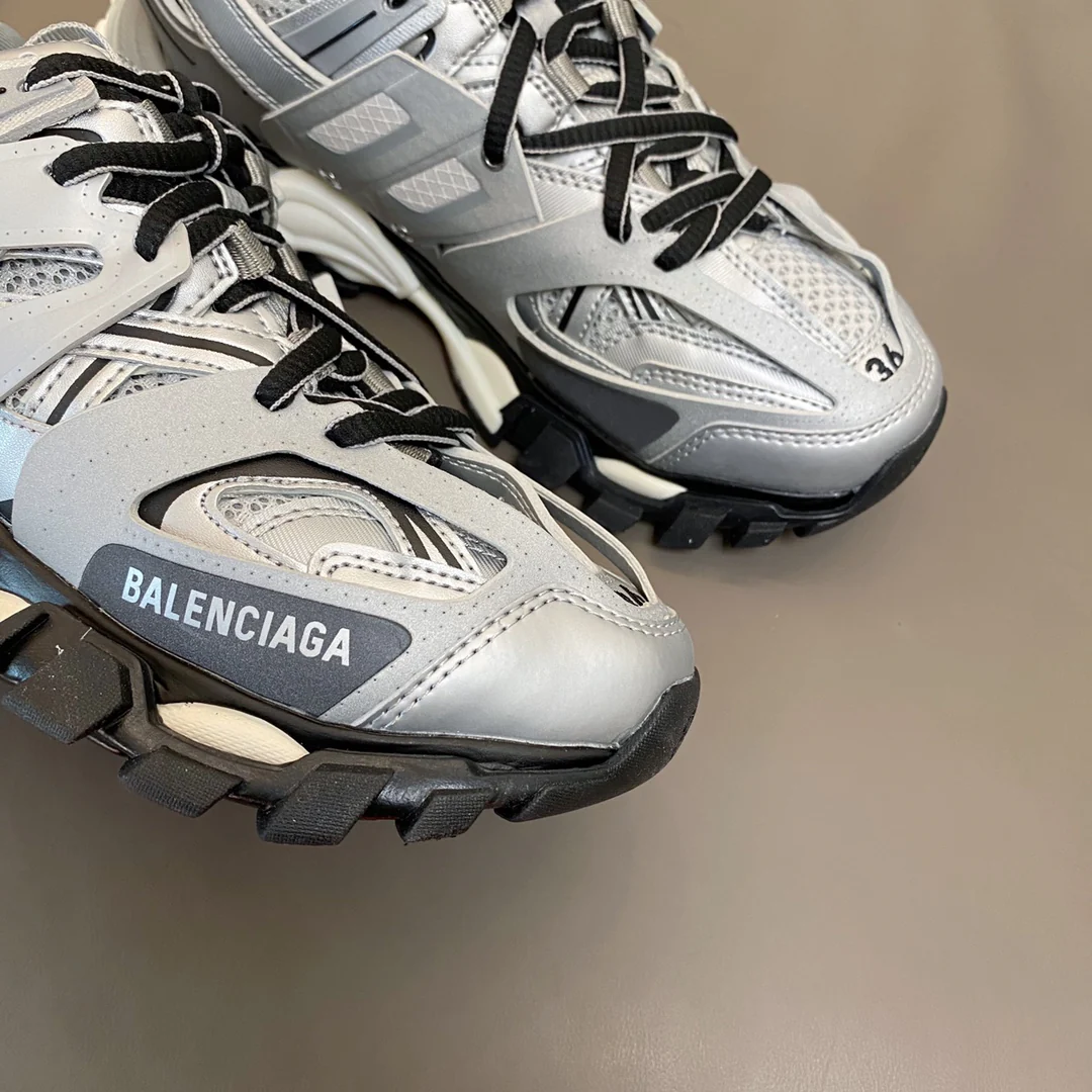 Кроссовки Balenciaga Track 3-0 на массивной подошве для пар - серия Rainbow, версия с золотой этикеткой - размеры 35-59