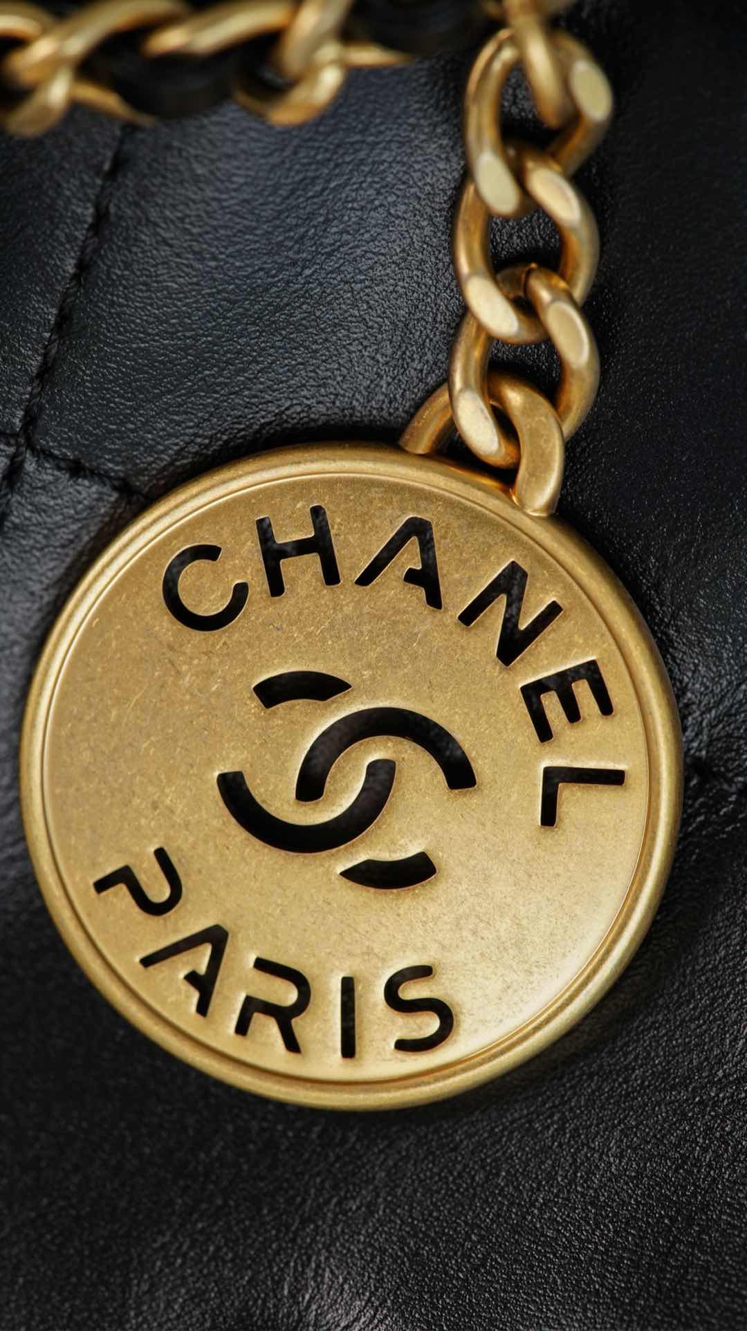 Мини-сумочка 23s-22 - Натуральная кожа - Черно-золотая