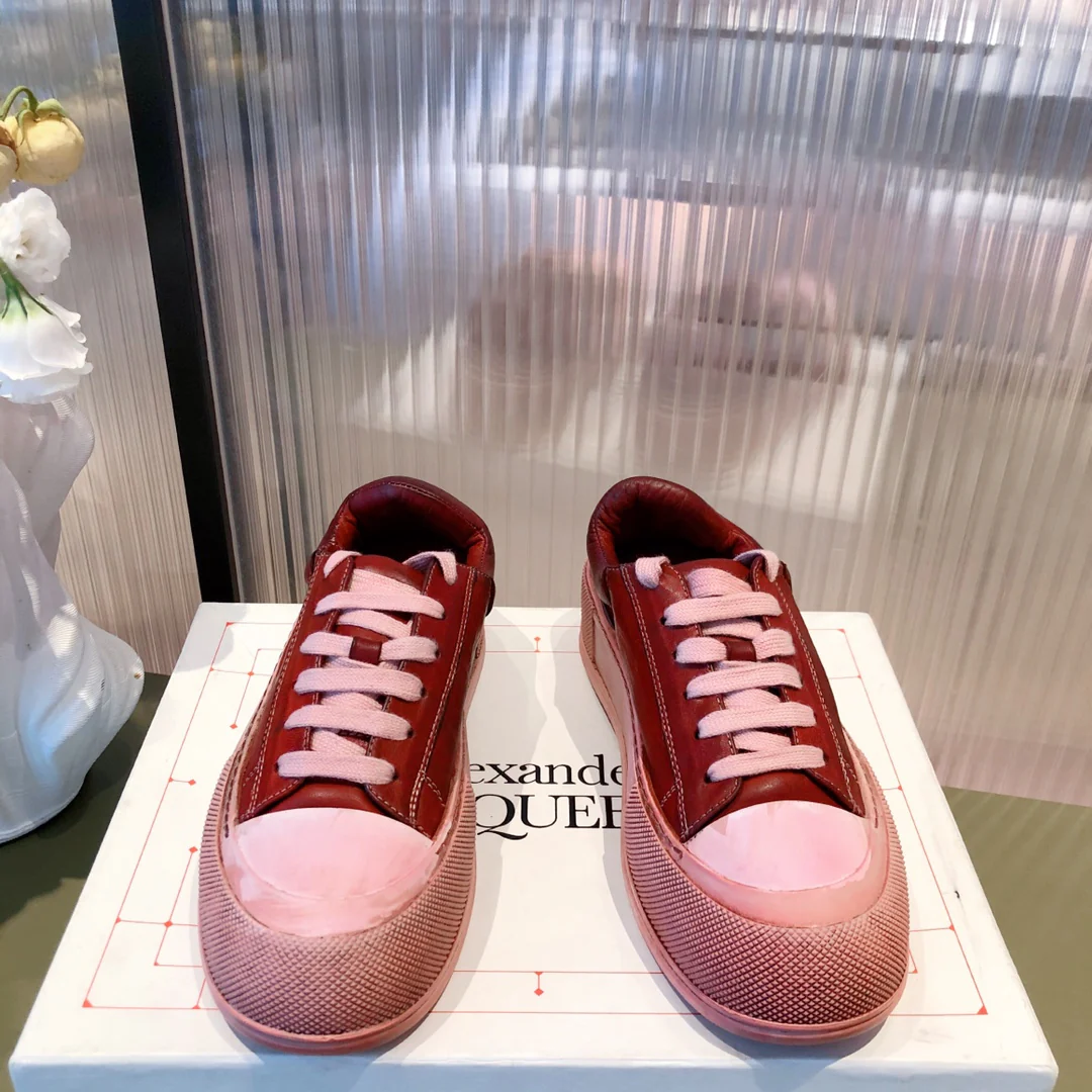 Кед на платформе McQueen - красные