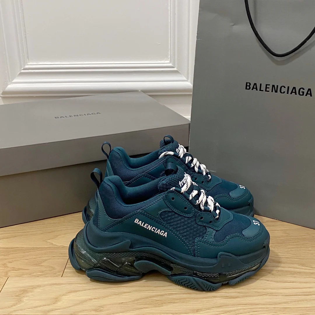 Кроссовки Balenciaga Triples Cushion Chunky Shoes - Lake Green