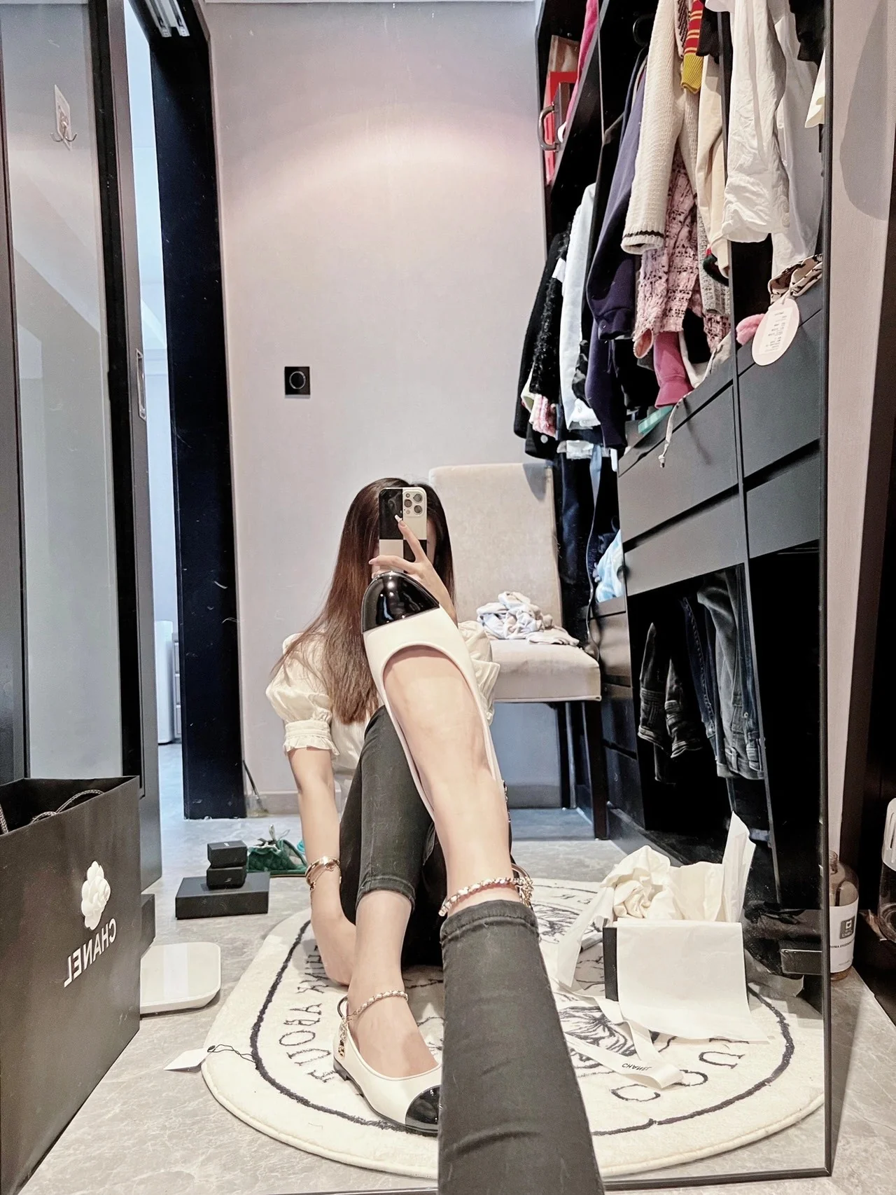 Балетки Chanel - белые