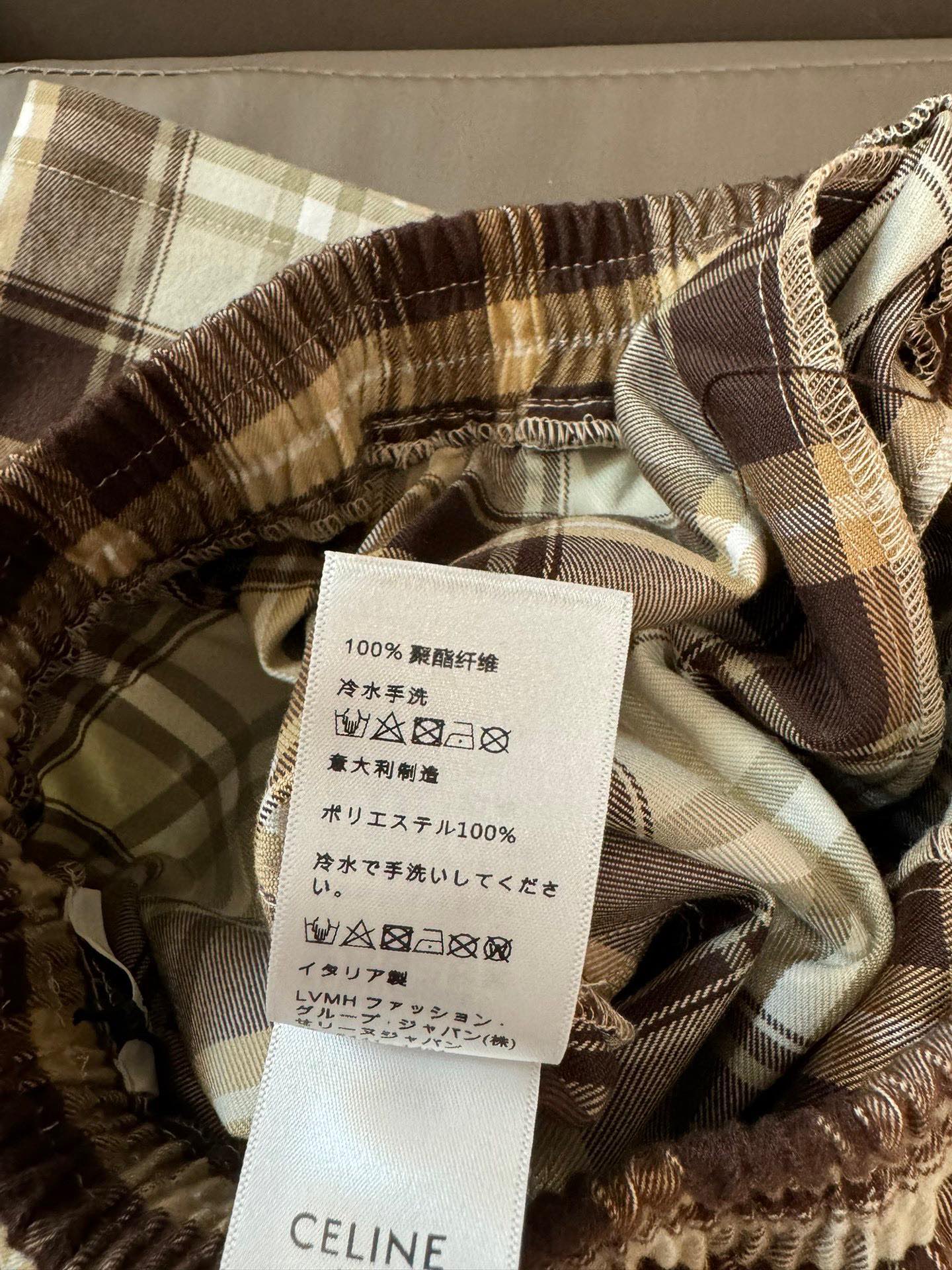 Брюки в клетку Celine 2403