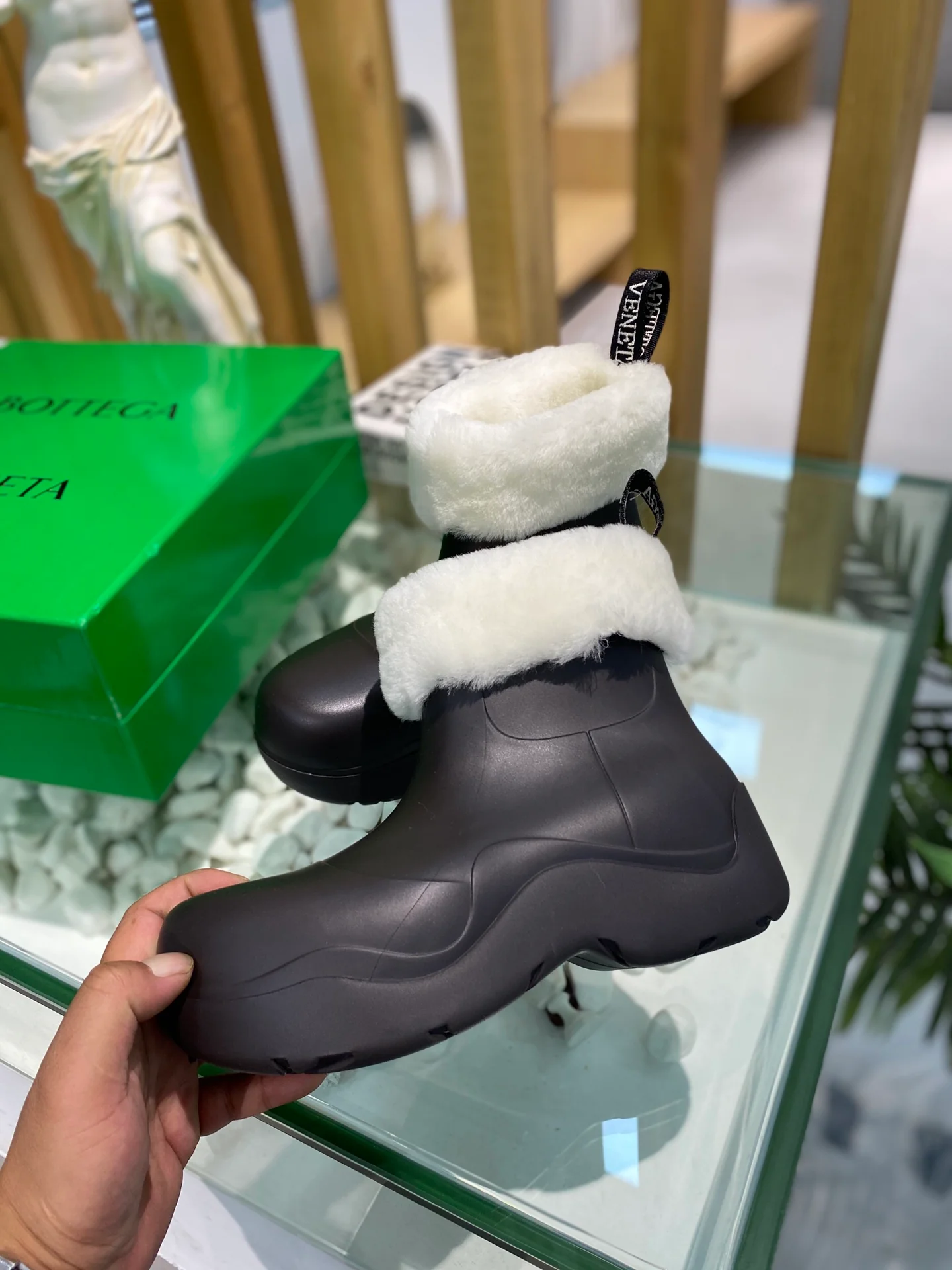 BV - Шерстяные зимние сапоги - Шоколадно-коричневые