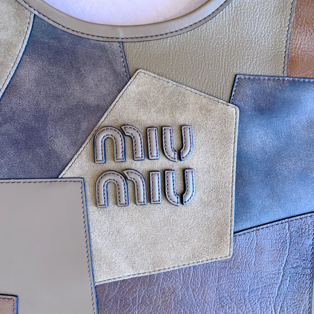 Сумка-тоут Miu Miu-5bg231 из кожи в стиле пэчворк