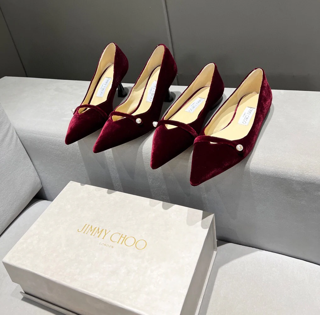 Туфли на высоком каблуке Jimmy Pearl с пряжкой и острым носком - 6