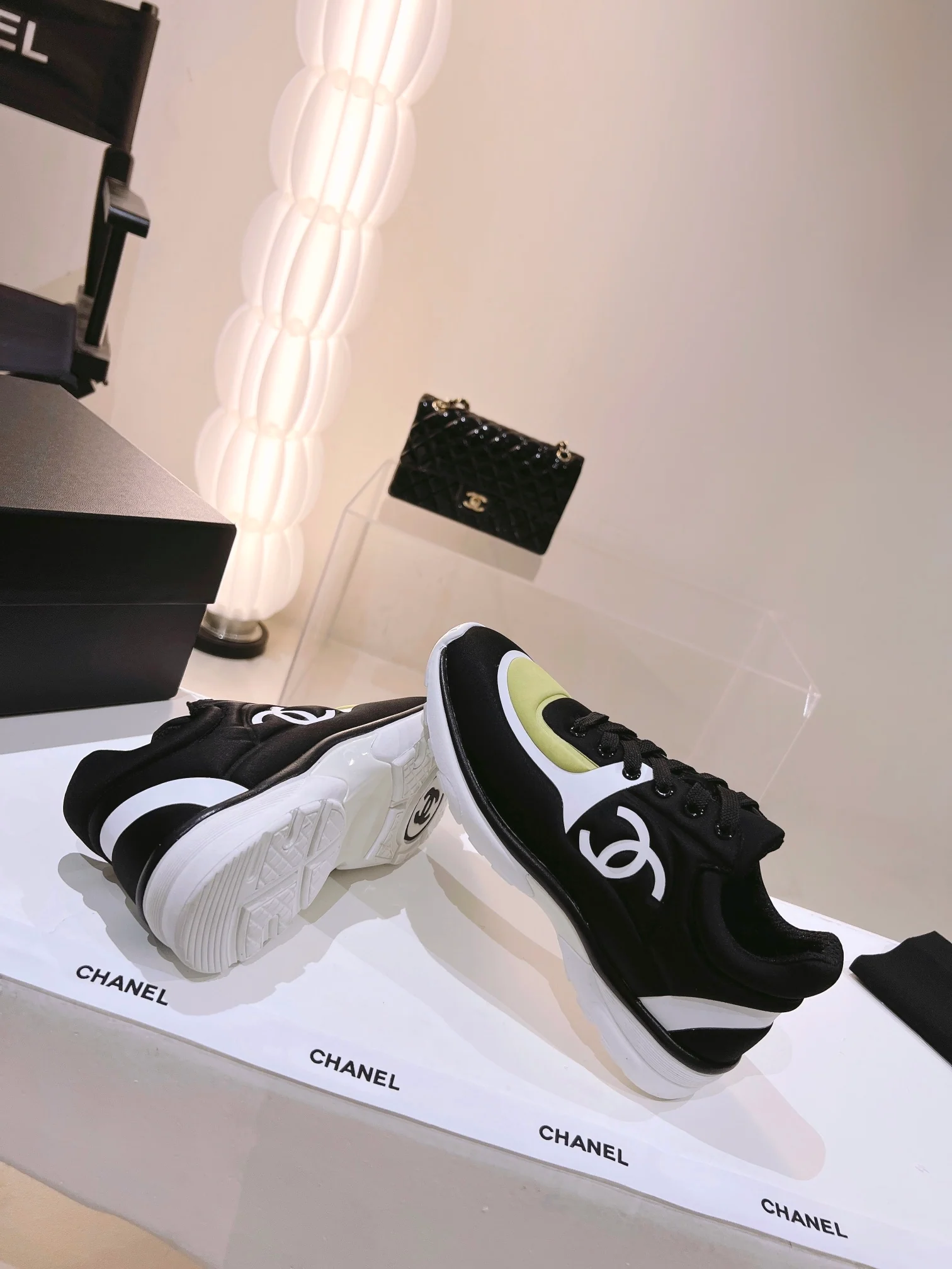 Chanel - Спортивные повседневные туфли - Черно-желтые