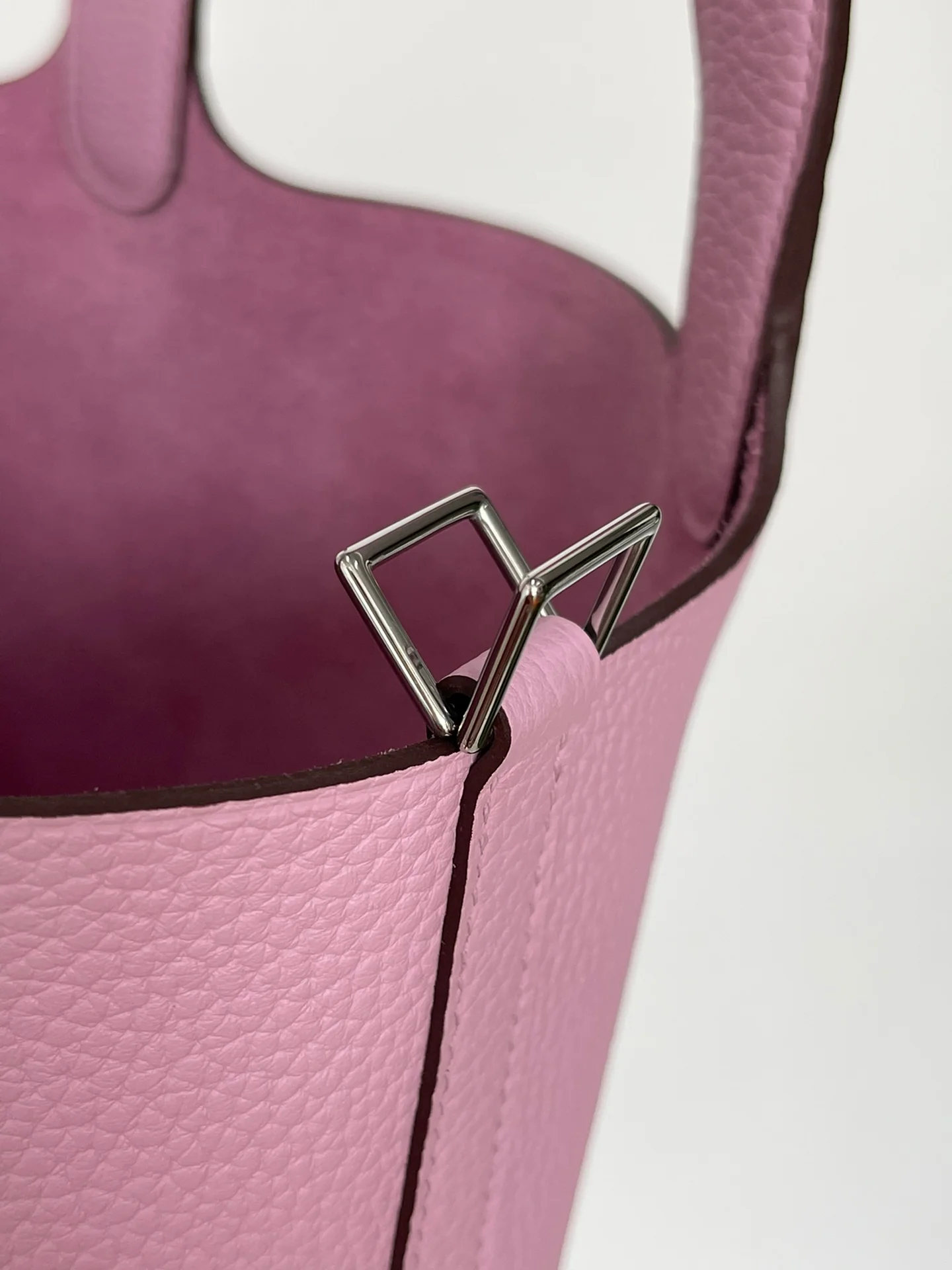 Hermes Picotin 18-tc-x9 Mallow Purple Silver Buckle