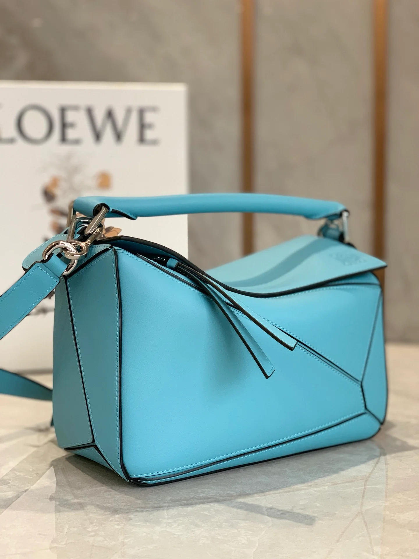 Новая сумка Loewe Puzzle Bag из телячьей кожи, 2 шт., 2 шт.