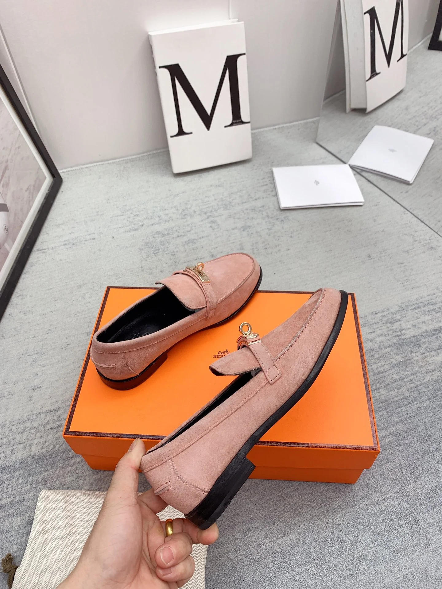 Hermes-h Туфли с пряжкой из нержавеющей стали, 2 шт.