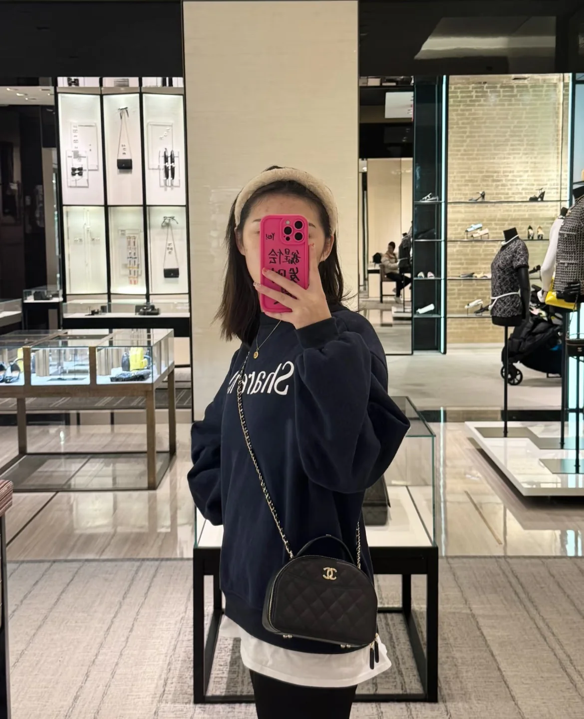 Сумка Chanel 25c Bowling Shell - черная