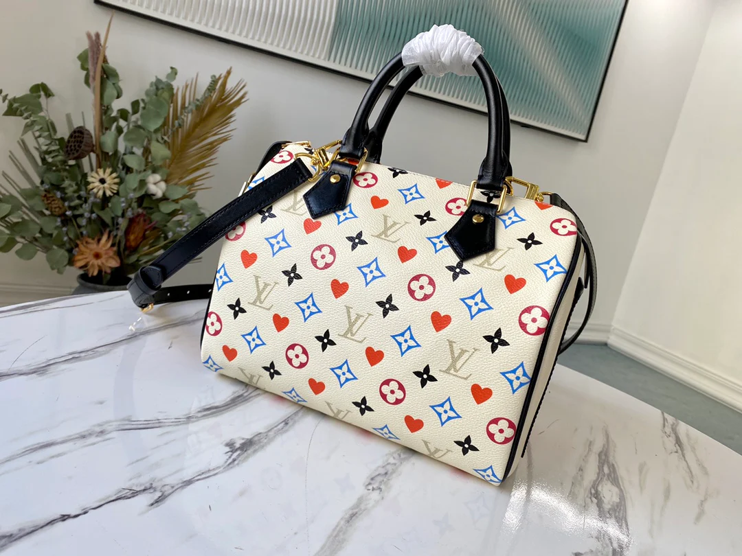 m57466-LV-speedy-bandouliere-25 Boston bag-1