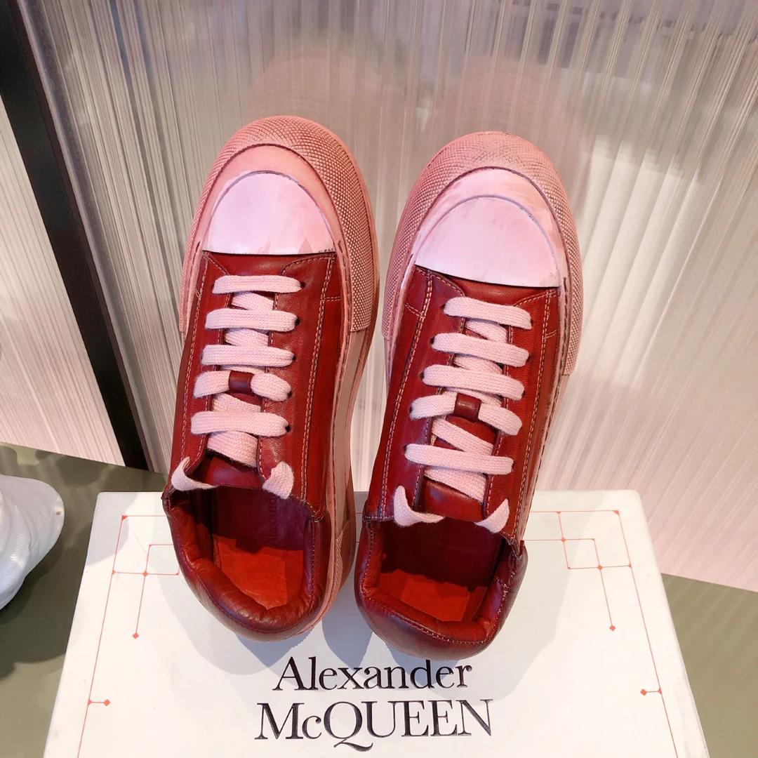 Кед на платформе McQueen - красные