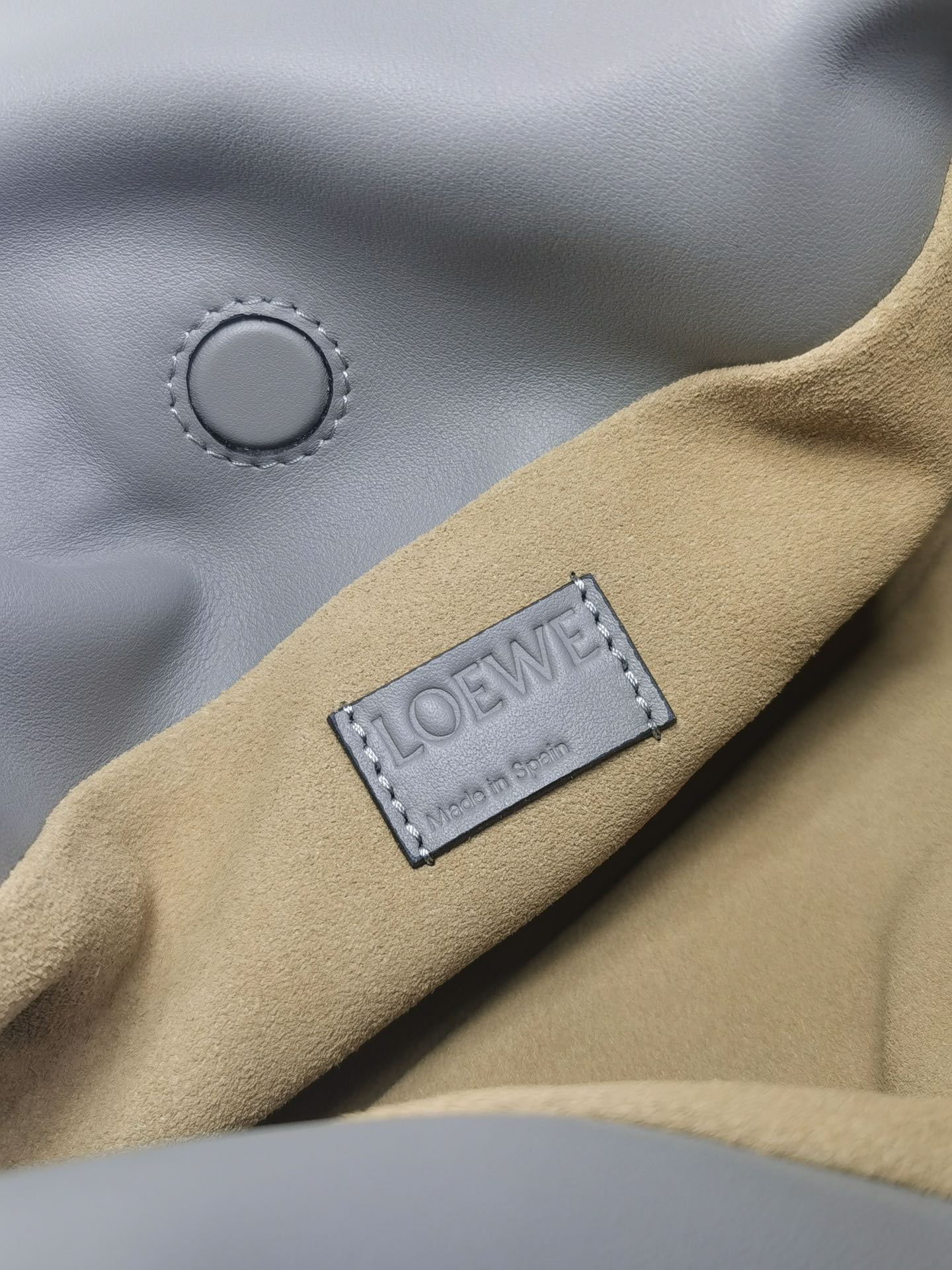 Клатч Loewe Flamenco - телячья кожа наппа - мини - серый