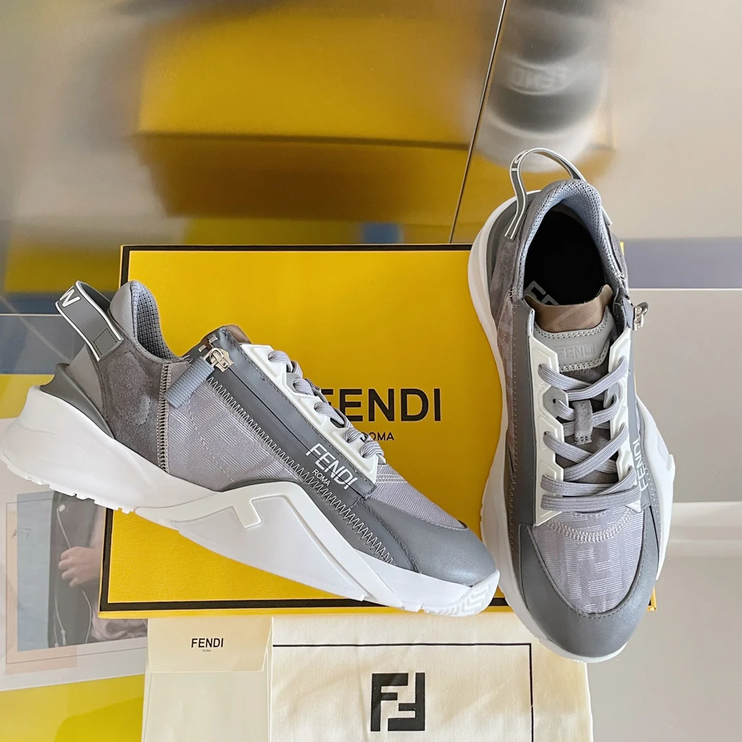 Fendi - Повседневные кроссовки - Светло-серые