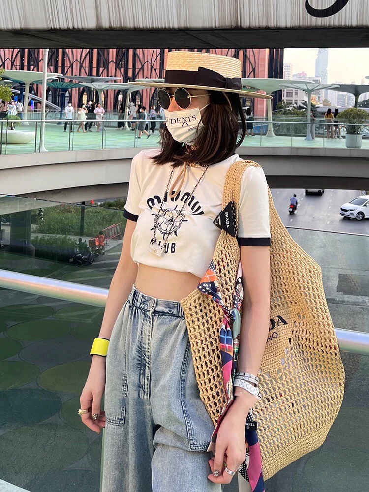 Футболка с коротким рукавом Miu Miu-2404 с рисунком руля