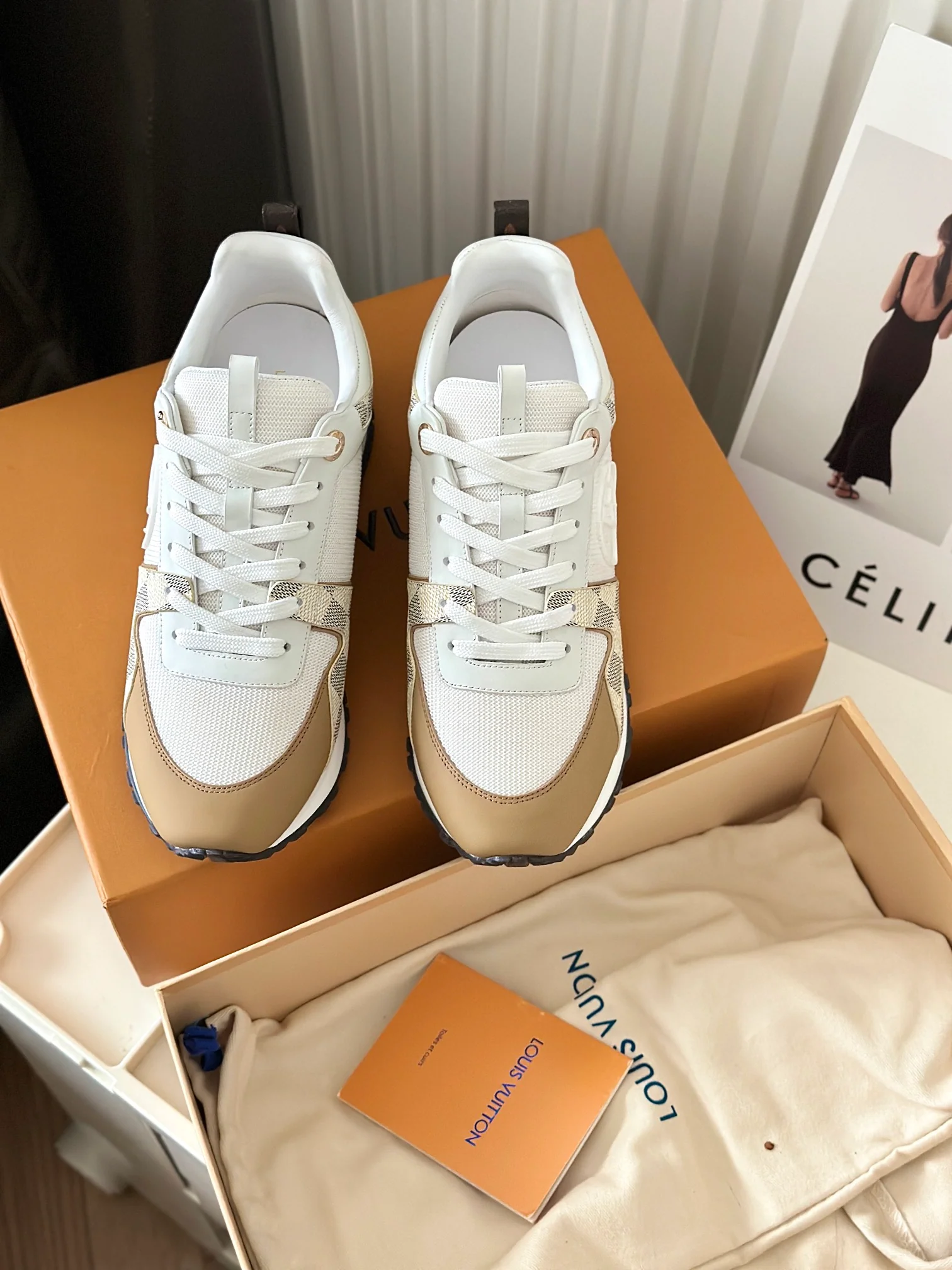 Кроссовки LV Runaway - серия Milk Tea Brown - модель 4