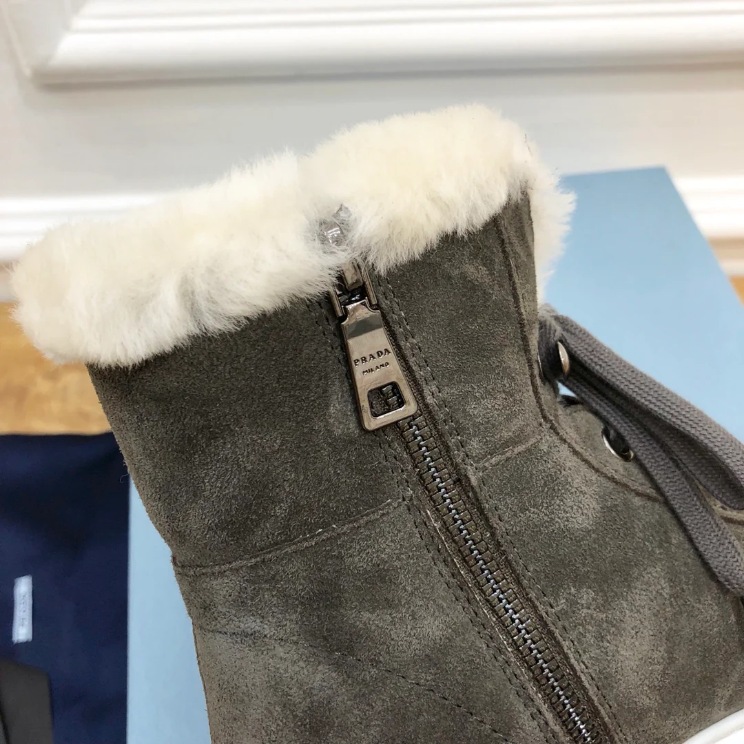 Обувь Prada - Prada - меховые сапоги на платформе