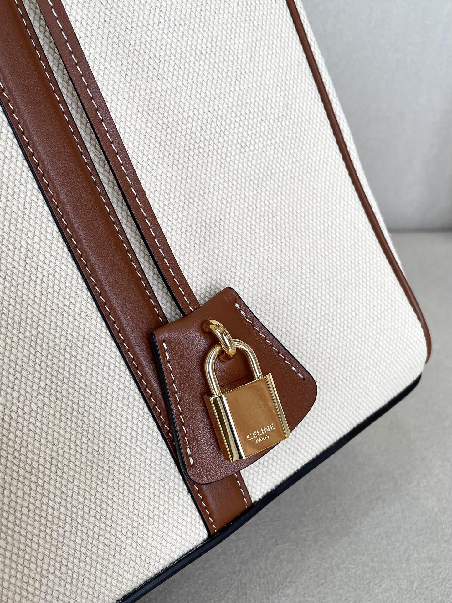 Celine-cabas-16 - Желто-коричневый