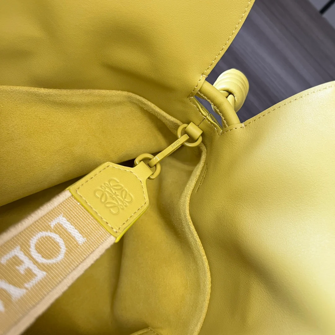Клатч Loewe Flamenco - телячья кожа наппа - лимонно-желтый