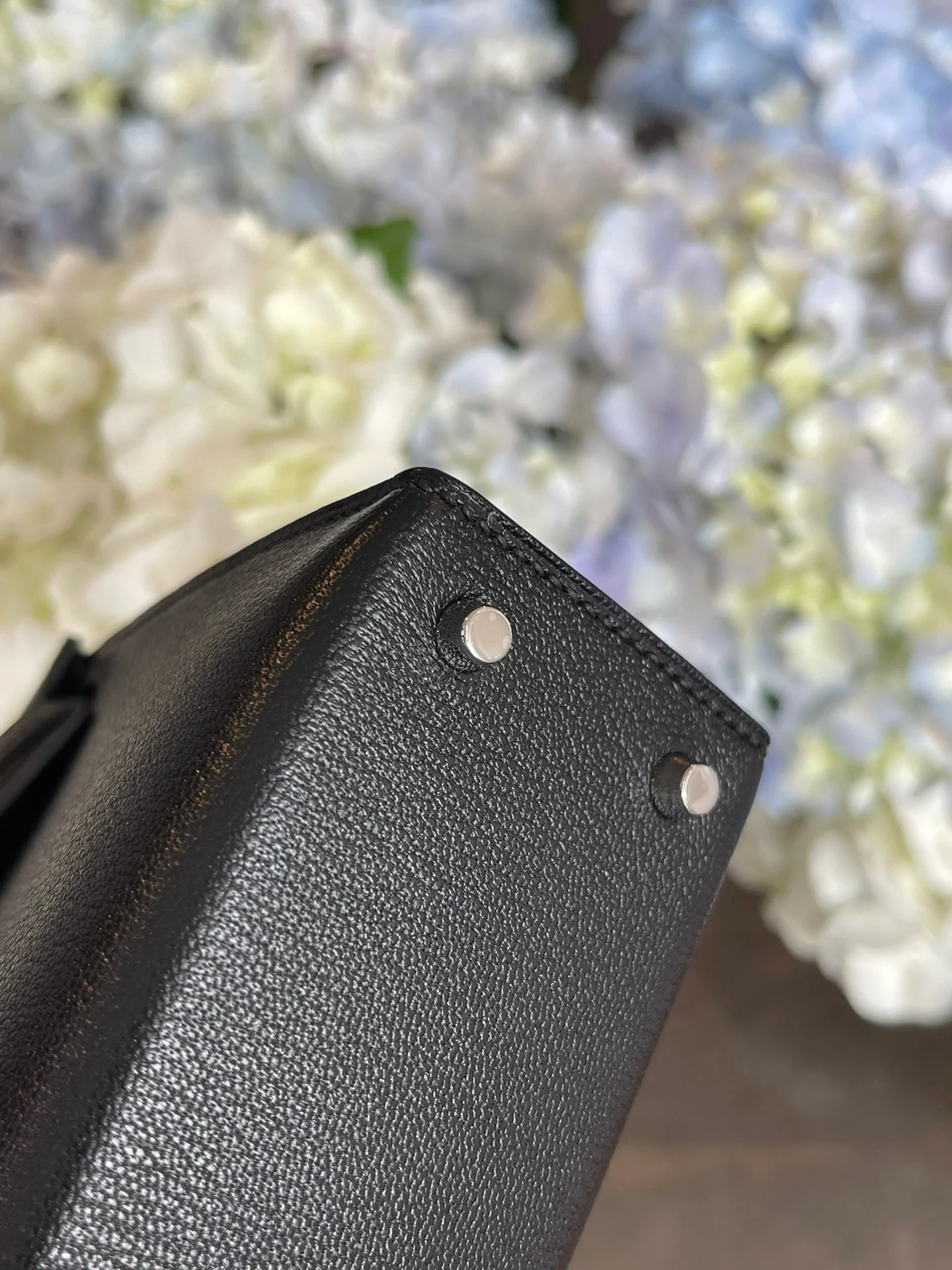 Hermes Kelly Mini 2nd Generation Epsom Black Silver Buckle 1