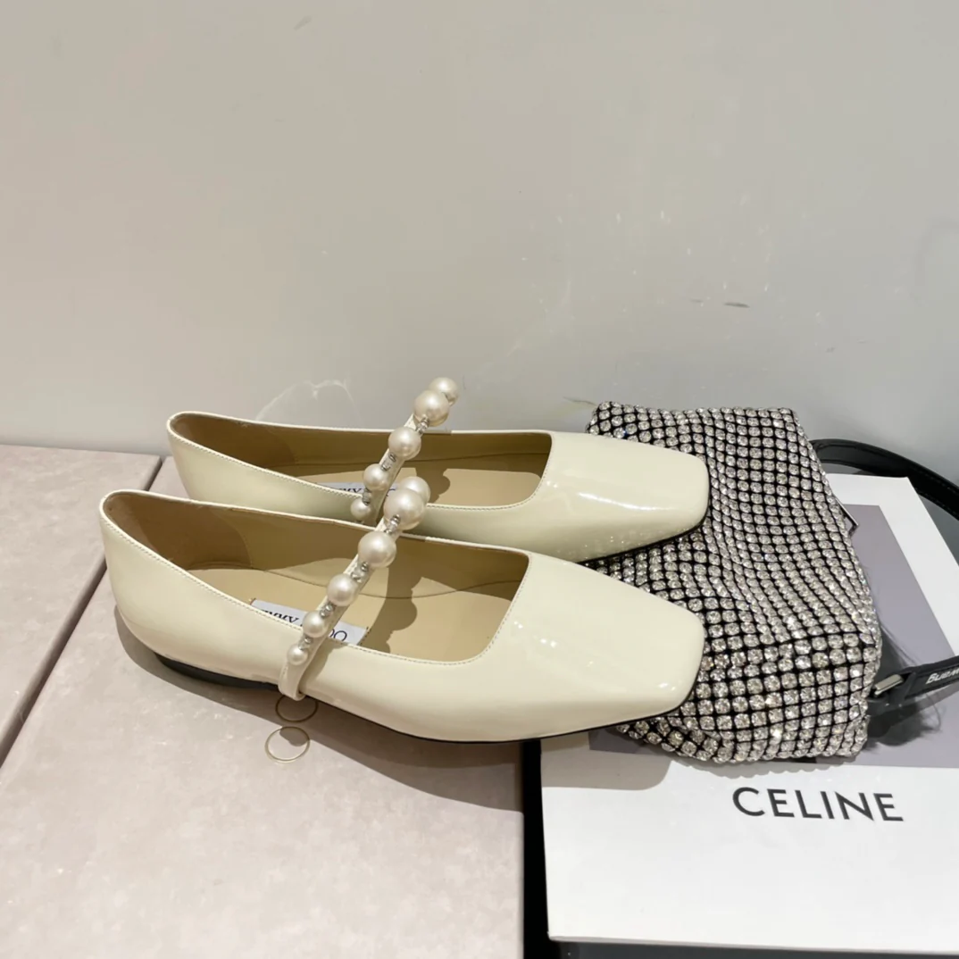 Балетки Jimmy Pearl с квадратным носком