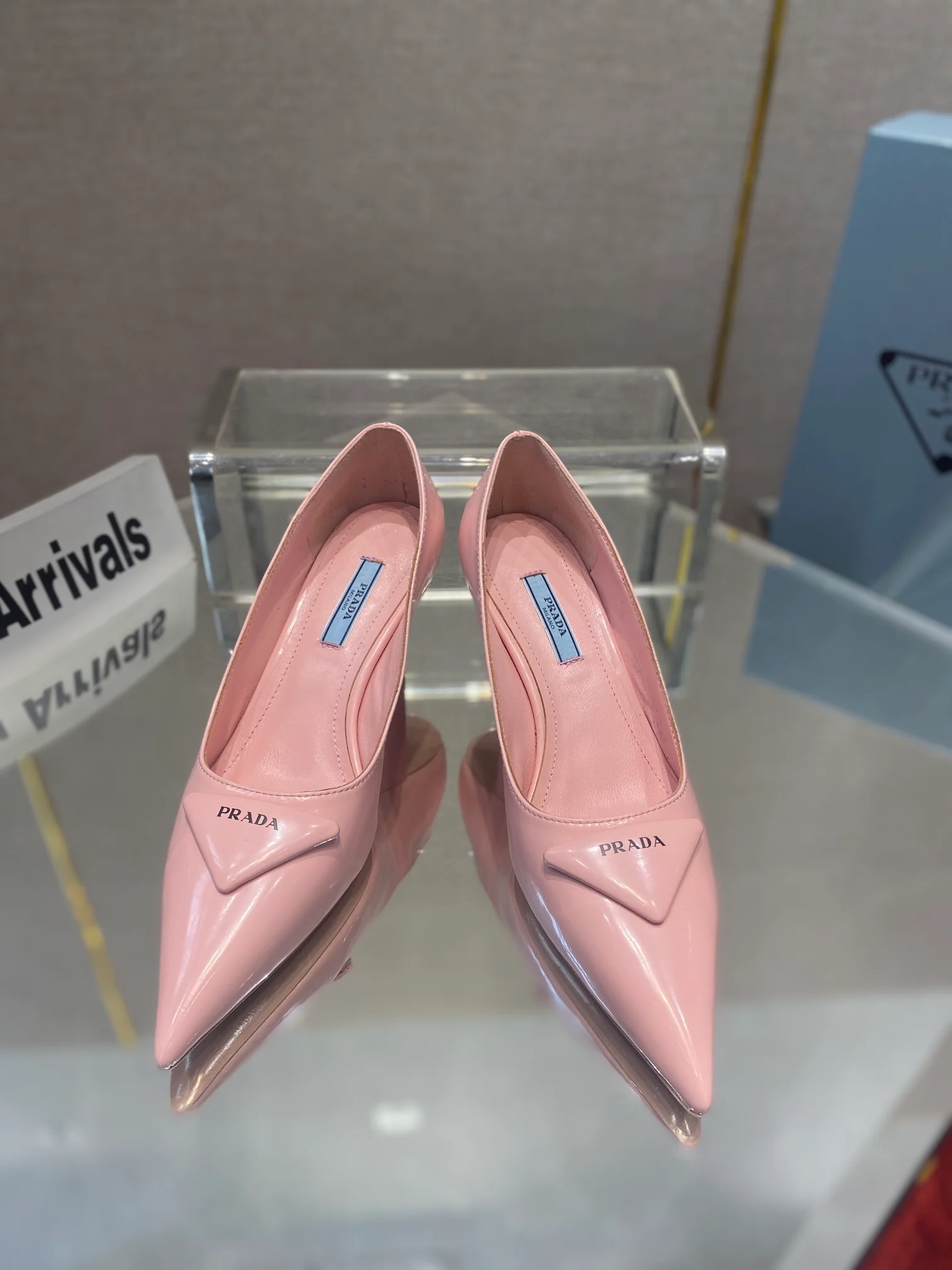 Туфли Prada - Prada - лакированные туфли на низком каблуке - розовые