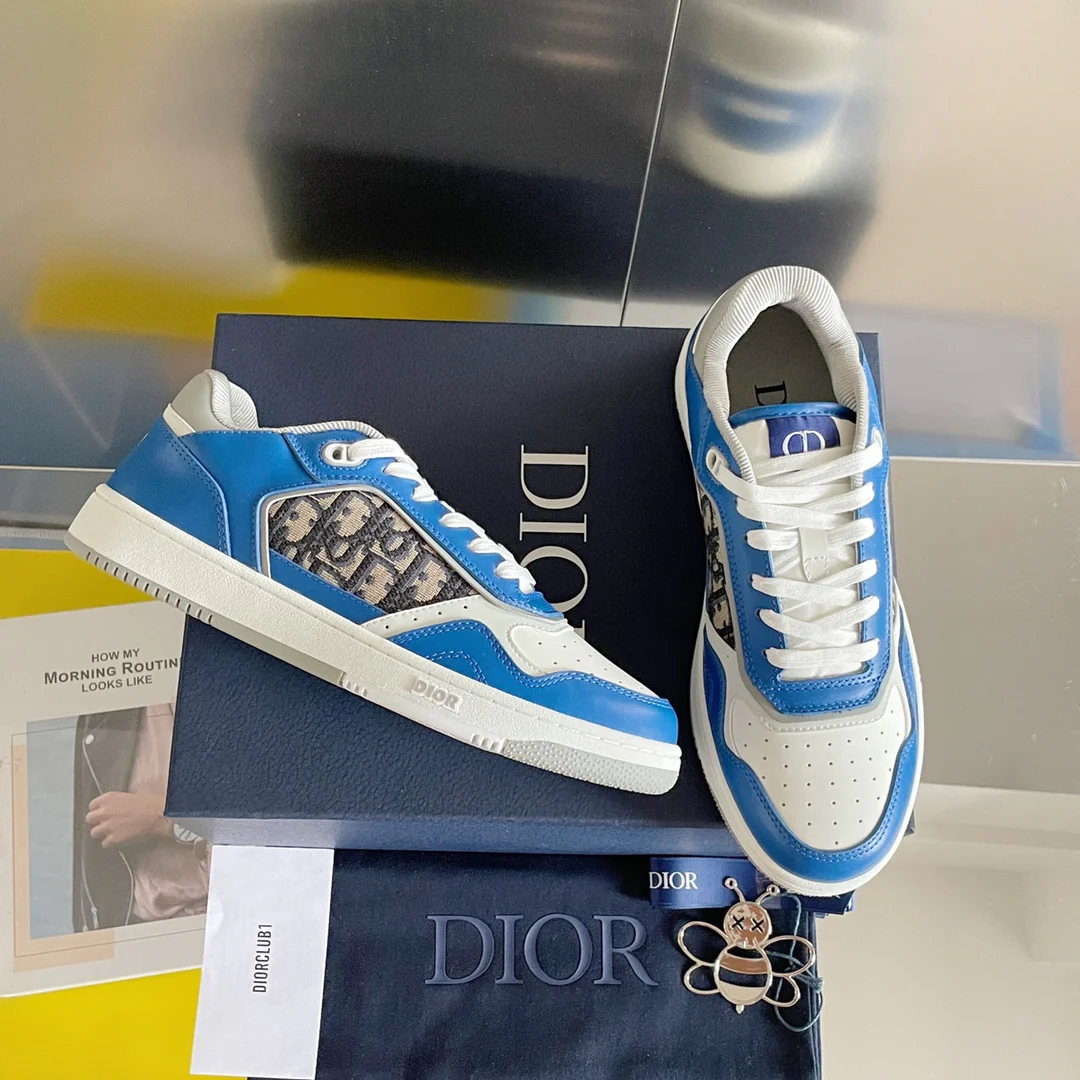 Кроссовки Dior серии B27 - повседневные спортивные кроссовки - парный стиль - ярко-синие