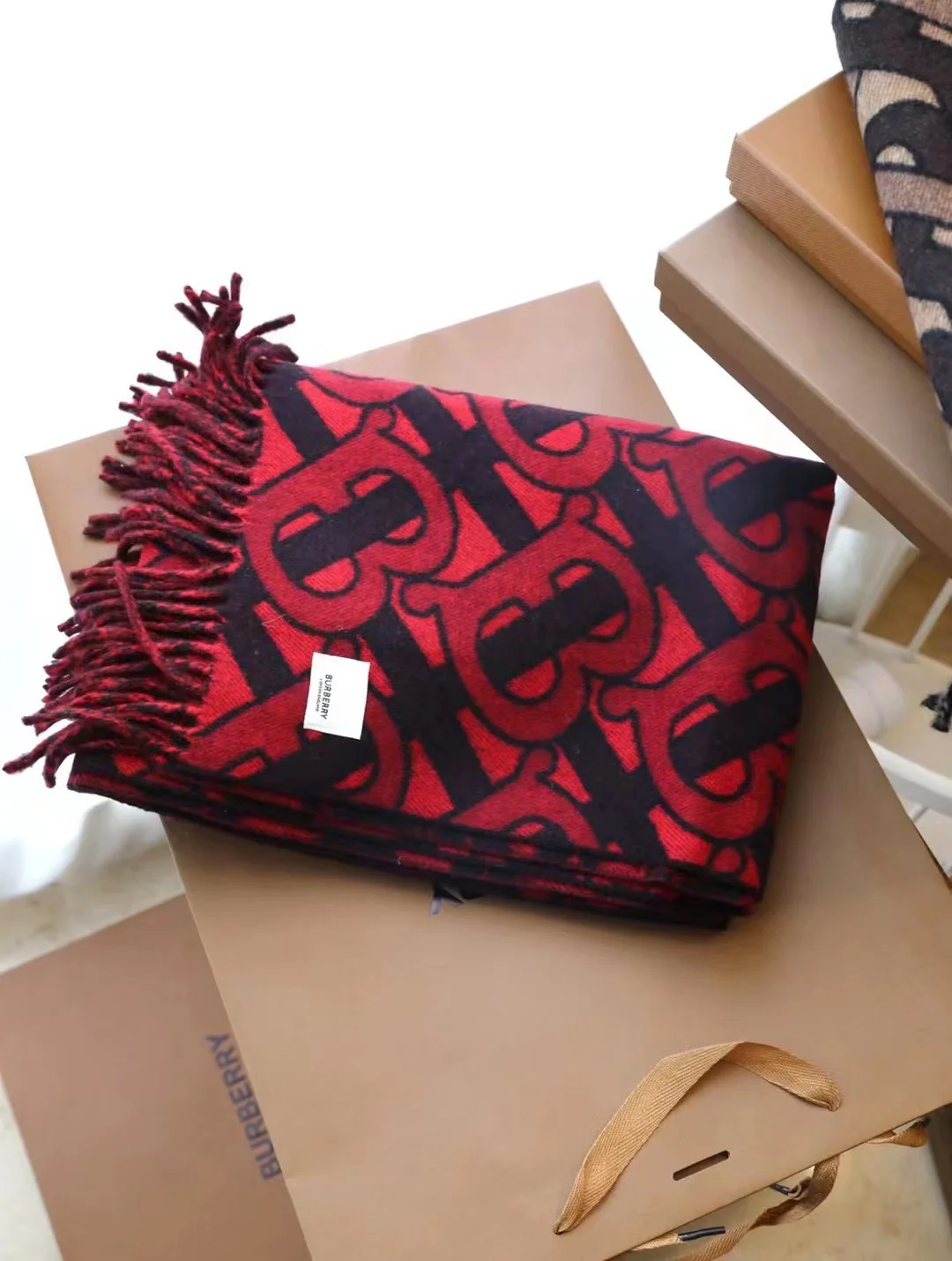 Классический кашемировый шарф/шаль Burberry - 50 см - 200 см - 100 см