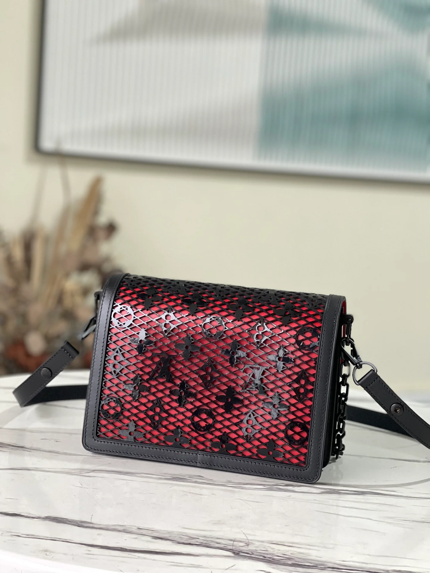 m20595-LV-2022-Весенне-летняя коллекция-dauphine-Сумка среднего размера