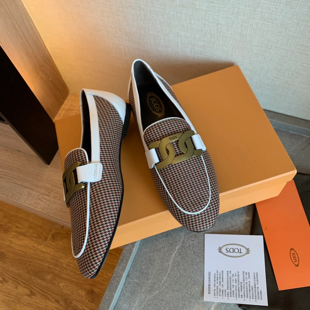 Tods - Ретро-цветочный узор - Лоферы - Туфли без шнурков