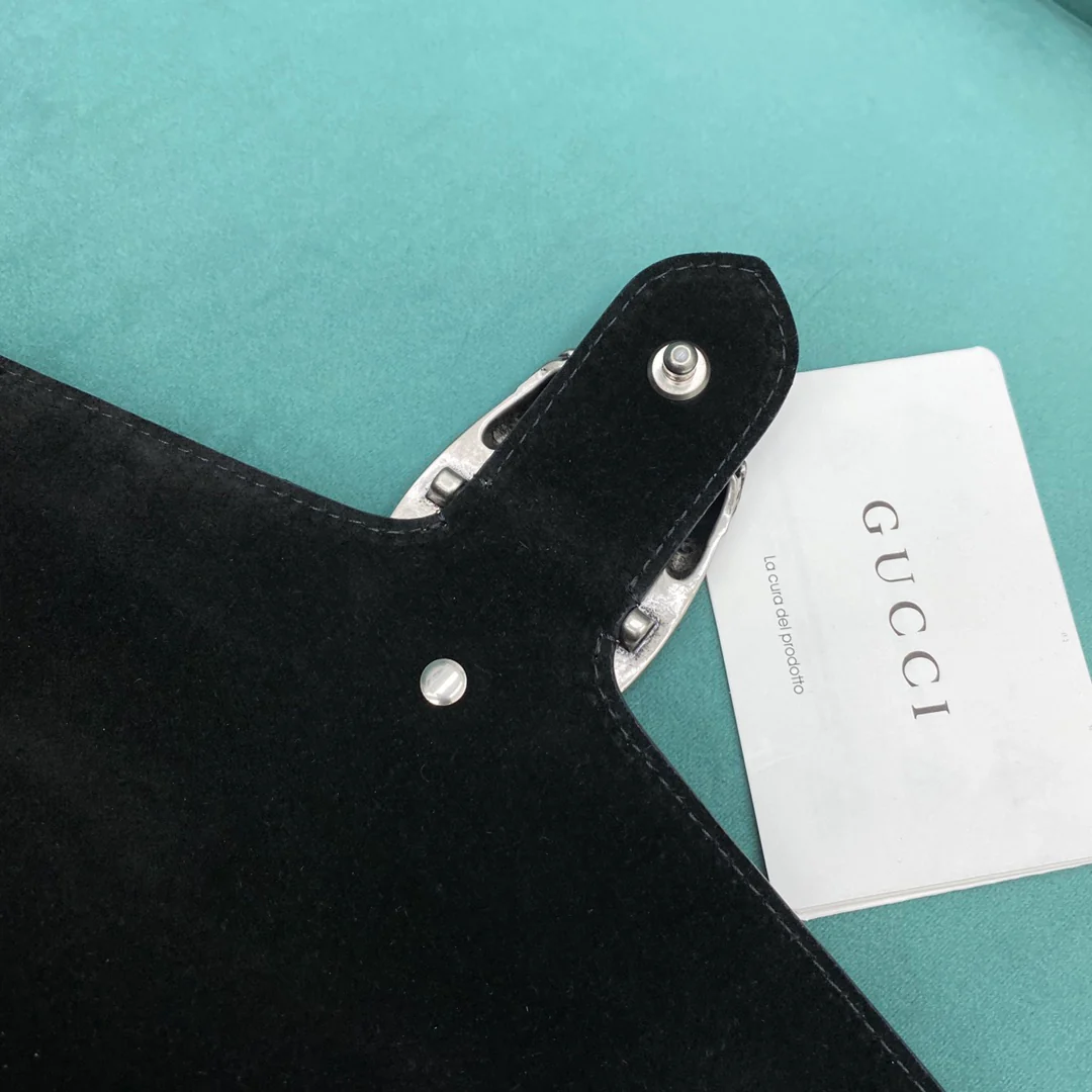 Сумка Gucci Dionysus - Монограммная канва, черная - 25 см x 7 см x 14 см