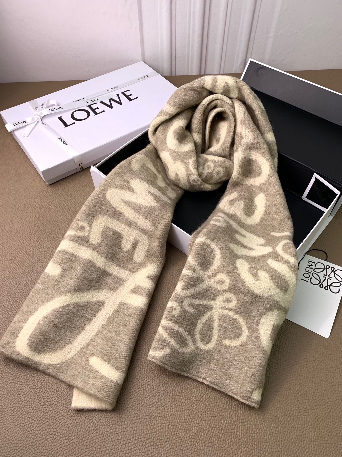 Кашемировый жаккардовый шарф Lolwei - 4 шт.