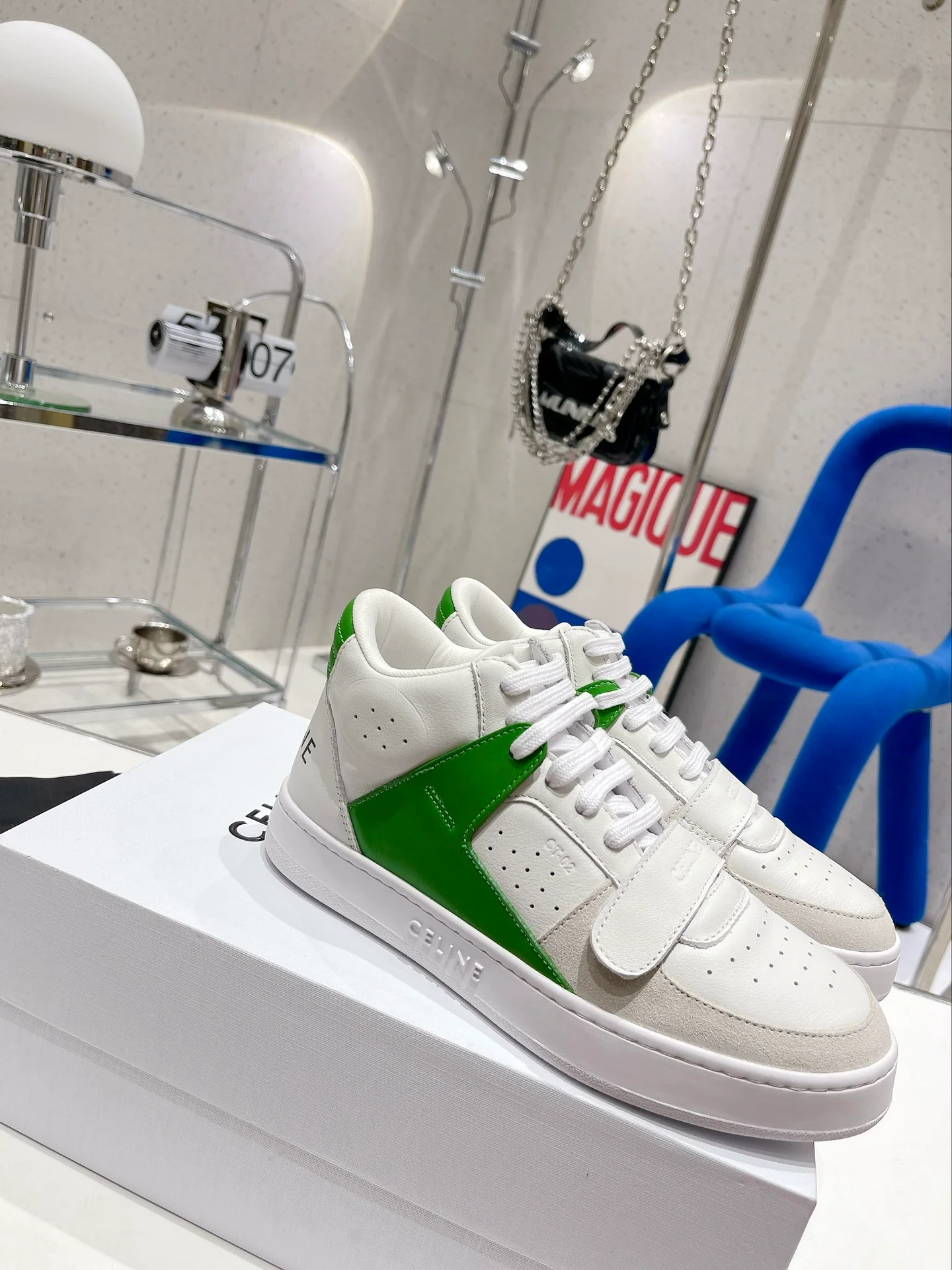 Повседневные туфли Celine с цветовыми блоками - размеры 35-39-40 (изготовление на заказ)