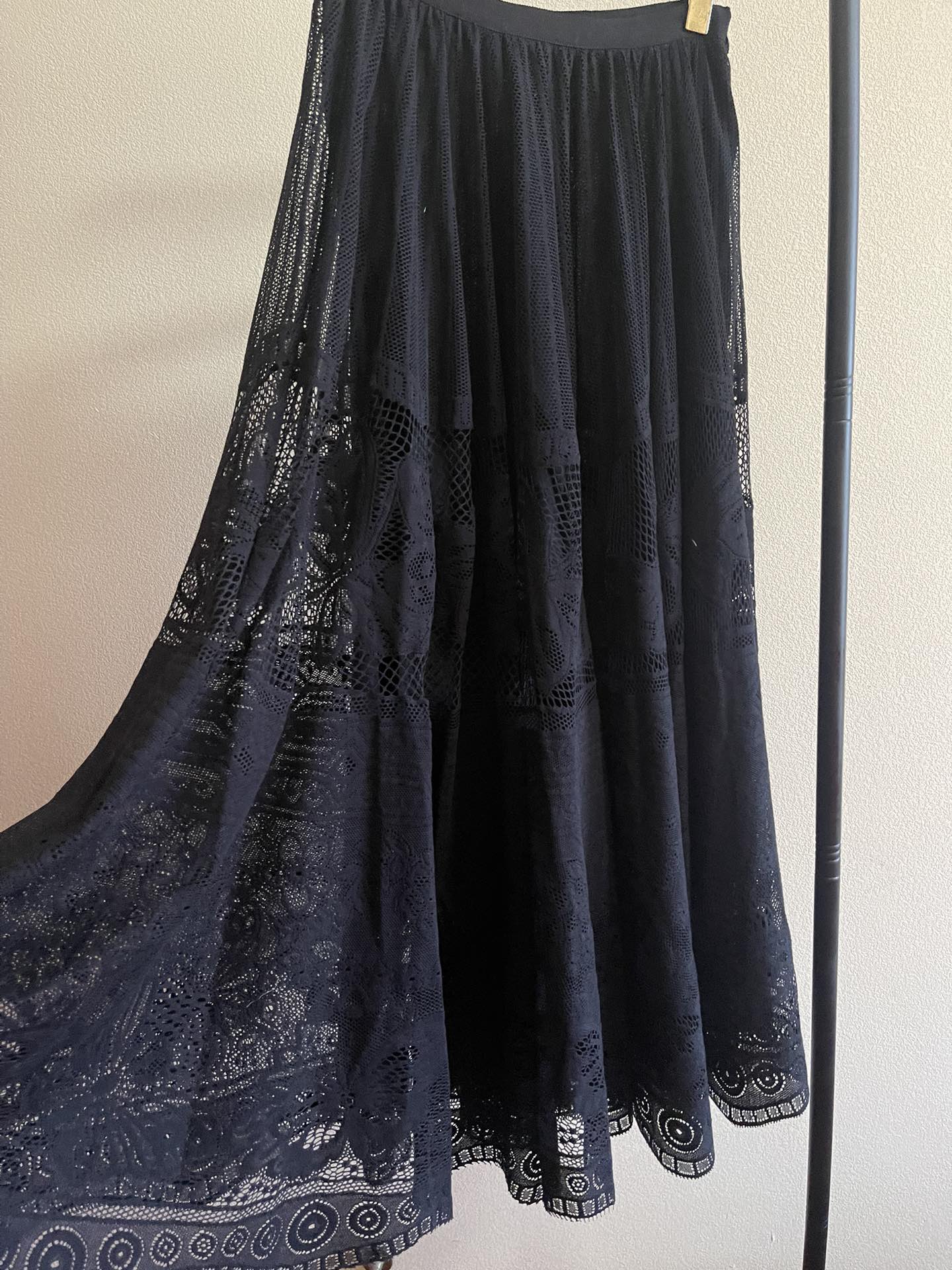 Кружевная юбка-миди Dior 2403-24ss 