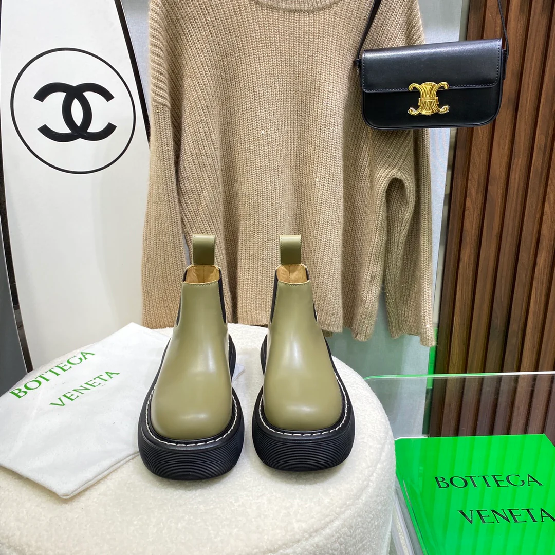 BV - Ботильоны на платформе - Цвет: хаки