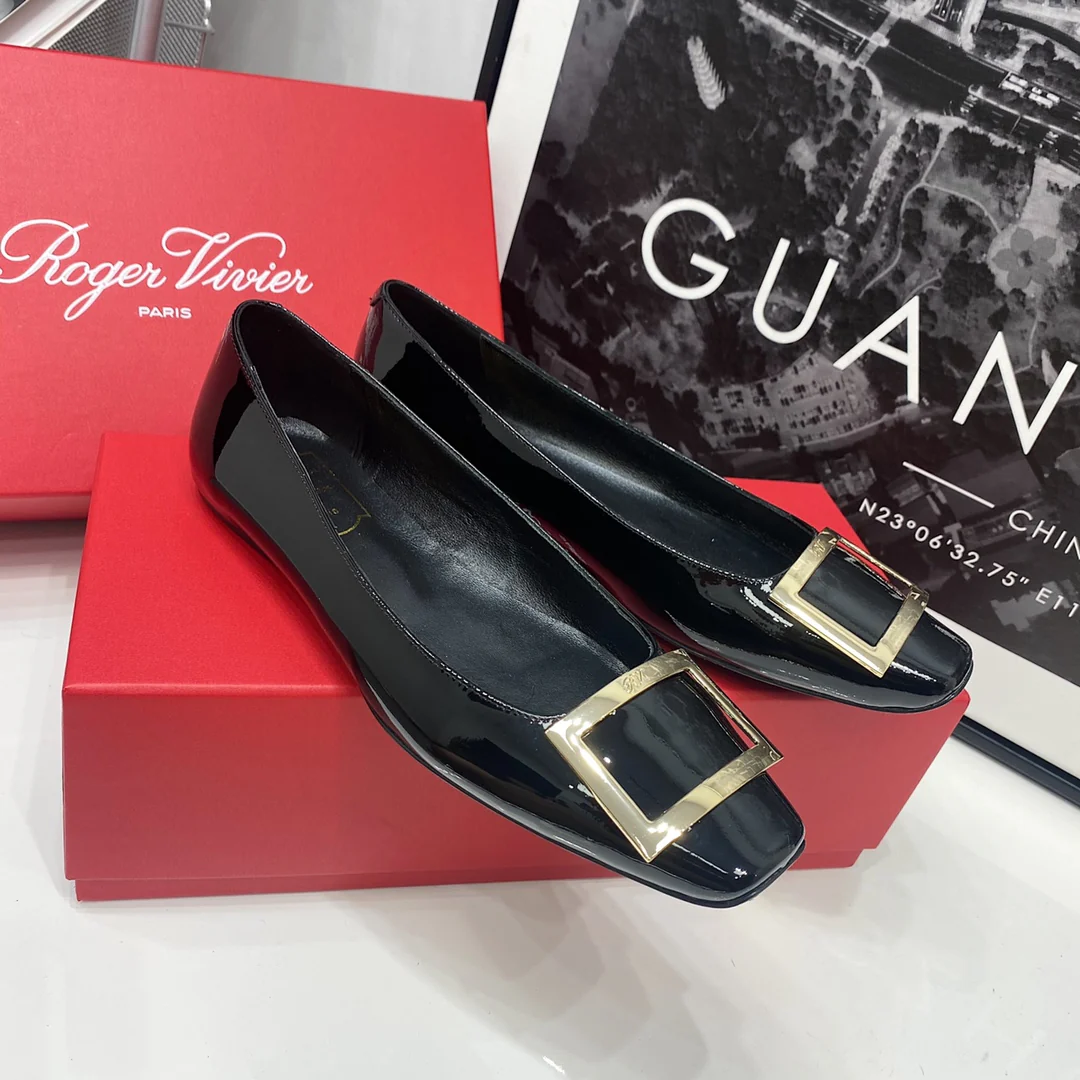 RV-Flat Bottom Square Toe-Black