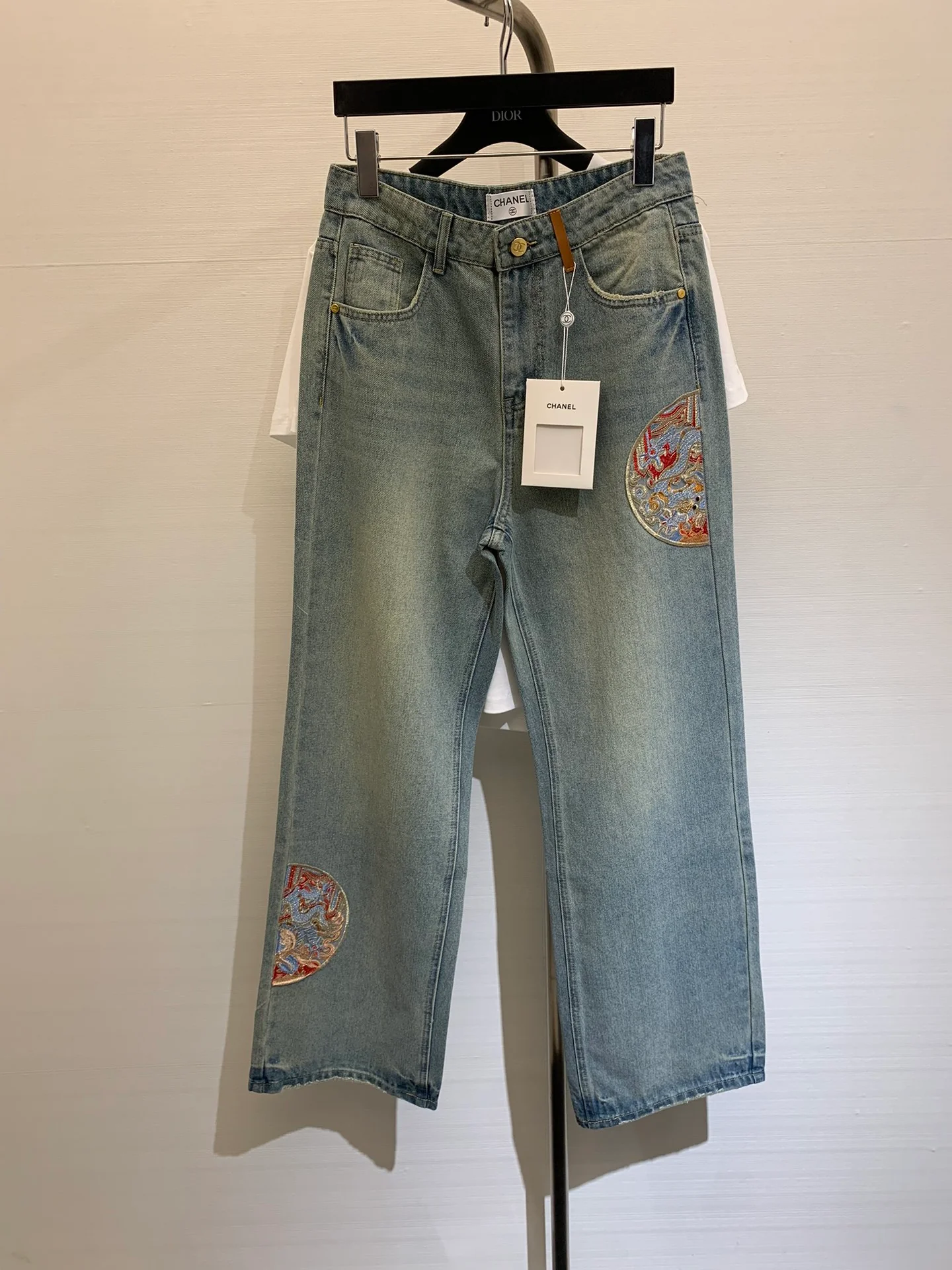 Джинсы Chanel 2403 в китайском стиле ретро