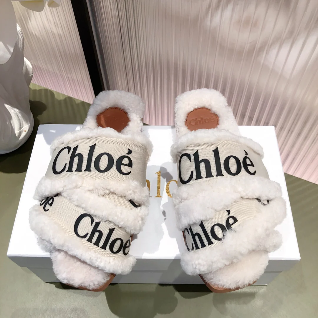 Туфли Chloe - Chloe - из овечьей шерсти - белые