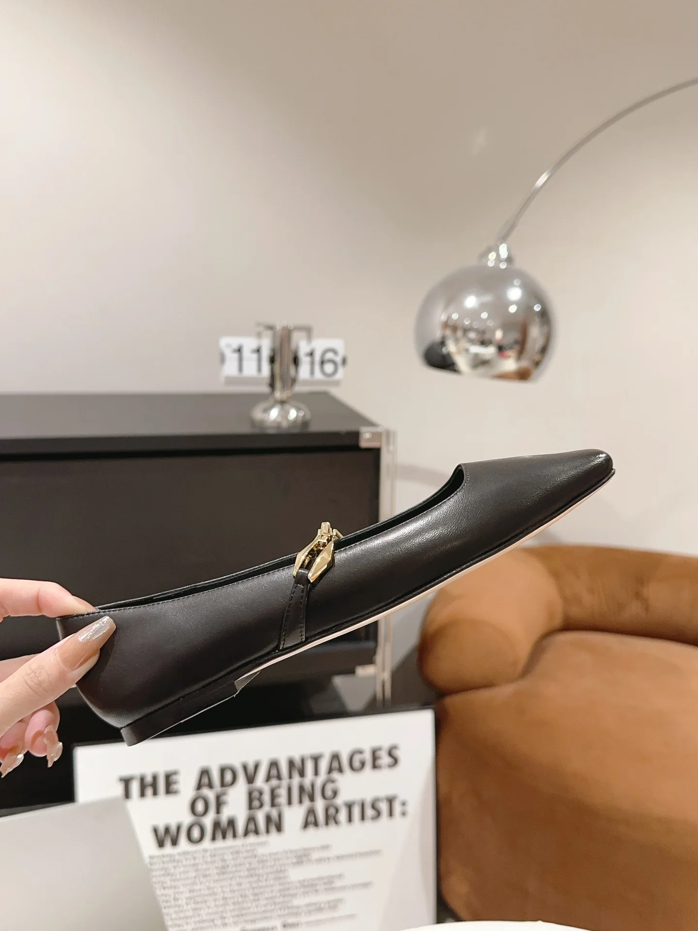 Балетки Jimmy Mary Jane Series Chain Flats - черные