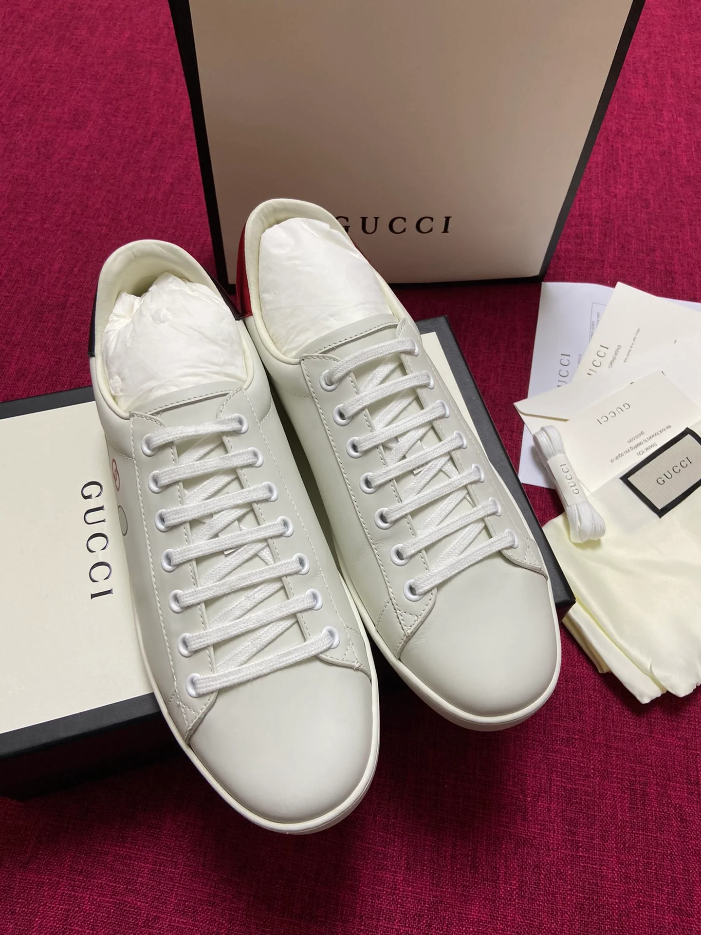 Gucci - Белые кроссовки - Кроссовки - Повседневная обувь - 6