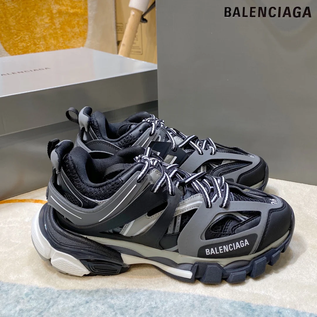 Кроссовки Balenciaga Track 3-0 на массивной подошве для пар - серия Rainbow, версия с золотой этикеткой - размеры 35-66