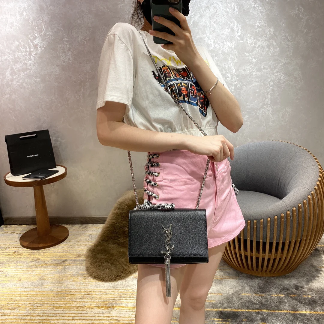 Сумка YSL-kate-tassel chain bag — делюсь своим опытом ношения.