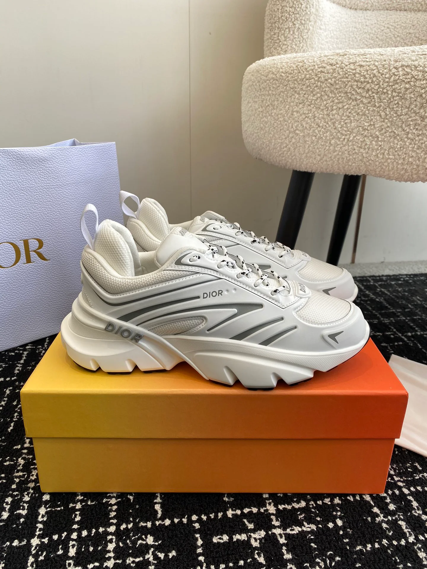 Кроссовки Dior 2024 - Белые - 1