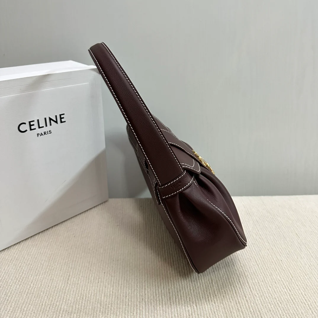 Сумка Celine Polly - бордовая